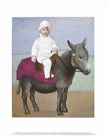 Paolo On A Donkey by Pablo Picasso Pricing Limited Edition Print image