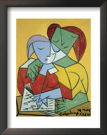 Two Girls Reading by Pablo Picasso Pricing Limited Edition Print image