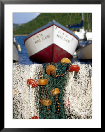 Fishing Nets At Marina, Frenchtown, St. Thomas, Caribbean by Robin Hill Pricing Limited Edition Print image