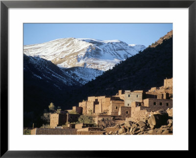 Berber Village In Ouarikt Valley, High Atlas Mountains, Morocco, North Africa, Africa by David Poole Pricing Limited Edition Print image