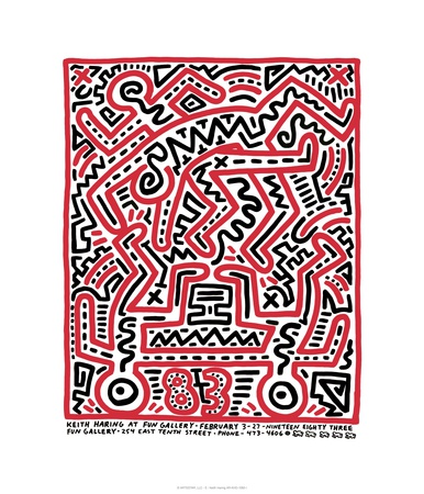 Fun Gallery Exhibition, 1983 by Keith Haring Pricing Limited Edition Print image