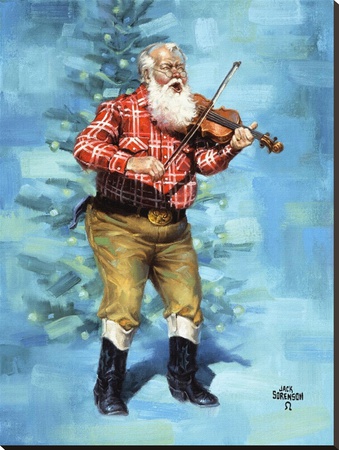 Singing Santa by Jack Sorenson Pricing Limited Edition Print image