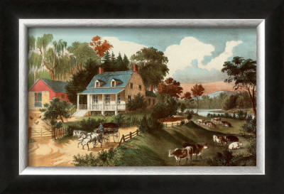 American Homestead Summer by Currier & Ives Pricing Limited Edition Print image