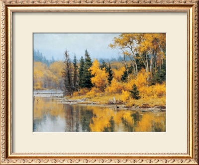 Pond In Autumn by Clyde Aspevig Pricing Limited Edition Print image