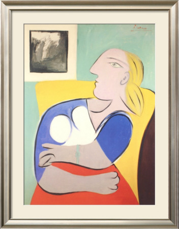 Femme Au Fauteil Jaune by Pablo Picasso Pricing Limited Edition Print image