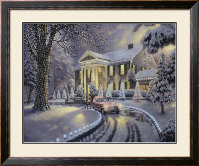 Graceland Christmas - Ap by Thomas Kinkade Pricing Limited Edition Print image