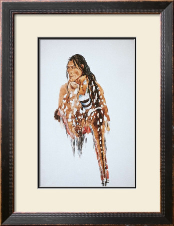 Ihkas-Kinne, Siksika Blackfeet Chief by Karl Bodmer Pricing Limited Edition Print image