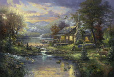 Nature's Paradise by Thomas Kinkade Pricing Limited Edition Print image