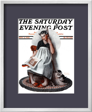 Daydreams Cinderella Saturday Evening Post Cover, November 4,1922 by Norman Rockwell Pricing Limited Edition Print image