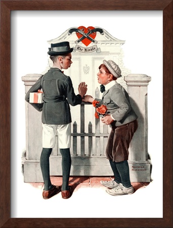Rivals, September 9,1922 by Norman Rockwell Pricing Limited Edition Print image
