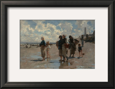Fishing For Oysters At Cancale, C.1878 by John Singer Sargent Pricing Limited Edition Print image