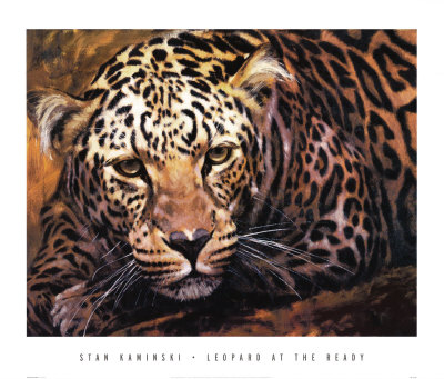Leopard At The Ready by Stan Kaminski Pricing Limited Edition Print image