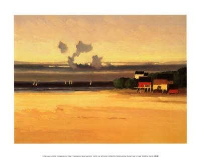 Evening Beach Scene I by Max Hayslette Pricing Limited Edition Print image