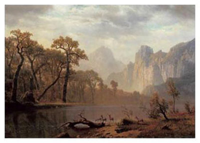 In The Yosemite Valley by Albert Bierstadt Pricing Limited Edition Print image
