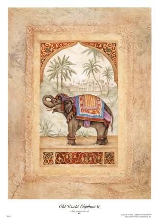 Old World Elephant Ii by Debra Swartzendruber Pricing Limited Edition Print image