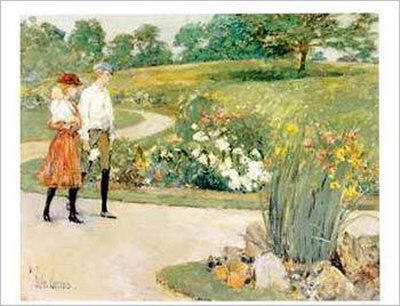 Walk In The Park by Childe Hassam Pricing Limited Edition Print image