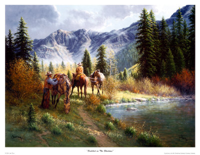 Saddled In The Shadows by Jack Terry Pricing Limited Edition Print image