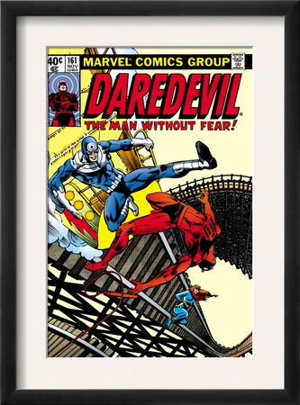 Daredevil #161 Cover: Daredevil, Bullseye And Black Widow by Frank Miller Pricing Limited Edition Print image