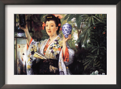 A Young Woman Holds Japanese Goods by James Tissot Pricing Limited Edition Print image