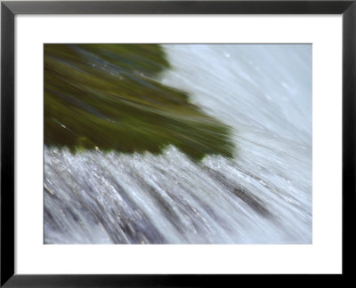 Water Flowing Over Rock In Stream by Adam Jones Pricing Limited Edition Print image