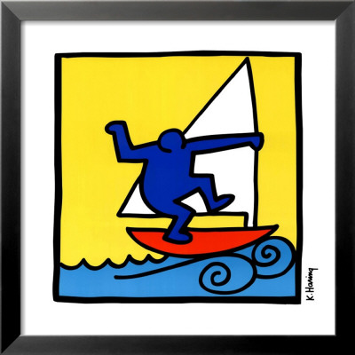 Untitled, 1987 (Red Boat) by Keith Haring Pricing Limited Edition Print image
