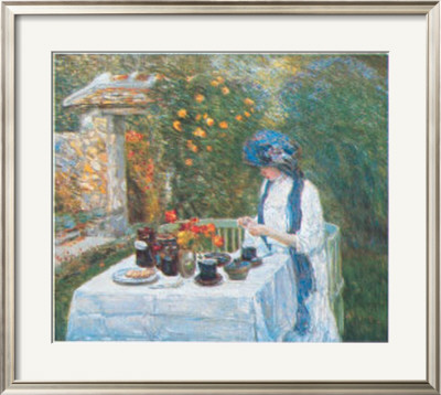 French Tea Garden by Childe Hassam Pricing Limited Edition Print image