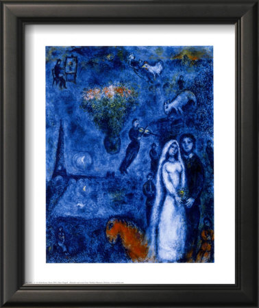 Kunstler And His Wife by Marc Chagall Pricing Limited Edition Print image
