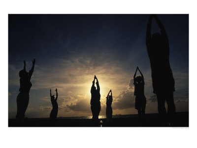 Yoga On The Beach by Robin Hill Pricing Limited Edition Print image
