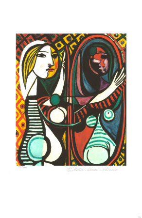 Woman At The Mirror by Pablo Picasso Pricing Limited Edition Print image