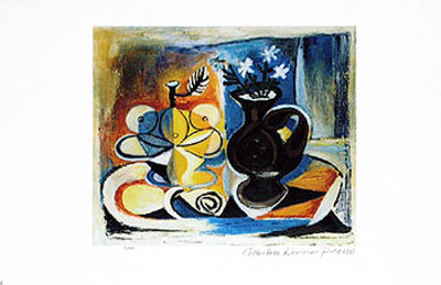 Still Life With Flowers And Lemons by Pablo Picasso Pricing Limited Edition Print image