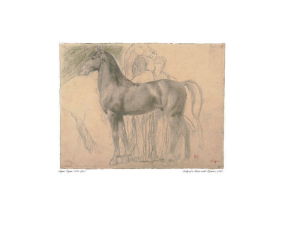 Study Of A Horse With Figures by Edgar Degas Pricing Limited Edition Print image