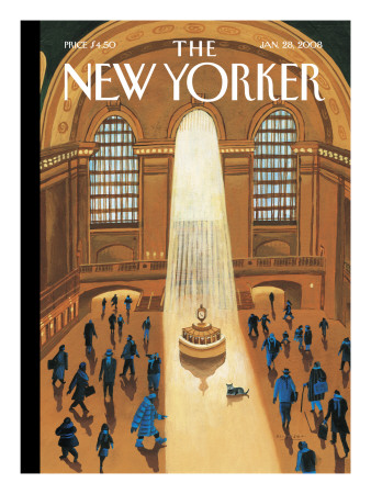 The New Yorker Cover - January 28, 2008 by Mark Ulriksen Pricing Limited Edition Print image