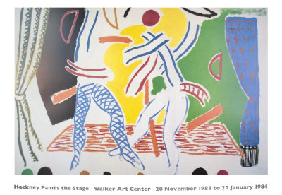 Two Dancers, 1983 by David Hockney Pricing Limited Edition Print image
