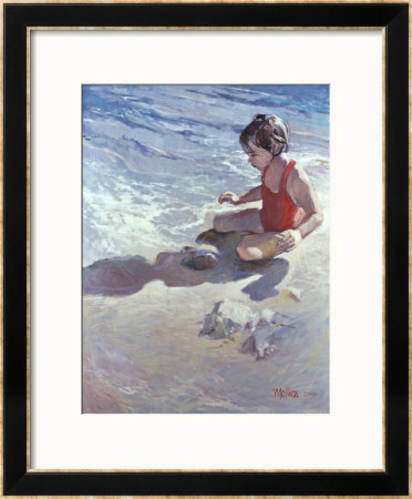 Little Girl On The Beach by Patti Mollica Pricing Limited Edition Print image