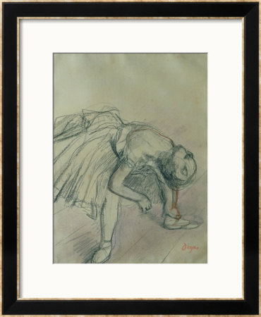 Dancer Fixing Her Slipper by Edgar Degas Pricing Limited Edition Print image