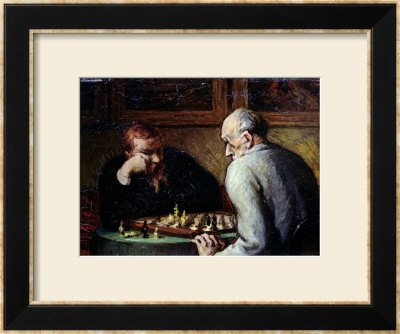 The Chess Players, Circa 1863-67 by Honore Daumier Pricing Limited Edition Print image