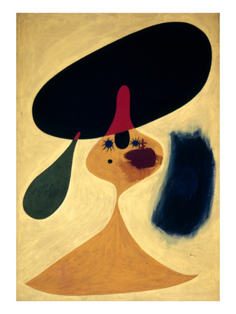 Miro: Young Girl, 1935 by Joan Miro Pricing Limited Edition Print image