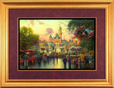 Disneyland 50Th Anniversary by Thomas Kinkade Pricing Limited Edition Print image