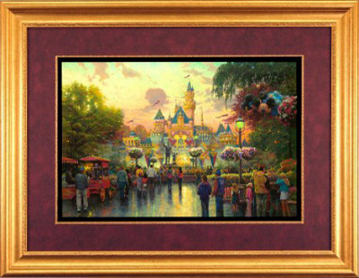 Disneyland 50Th Anniversary by Thomas Kinkade Pricing Limited Edition Print image