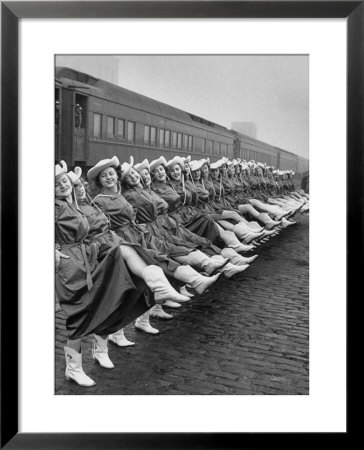Texas Rangerettes Performing During Inauguration Festivities For Dwight D. Eisenhower by Hank Walker Pricing Limited Edition Print image