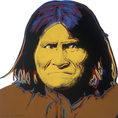 Geronimo From Cowboys & Indians, C.1986 by Andy Warhol Pricing Limited Edition Print image