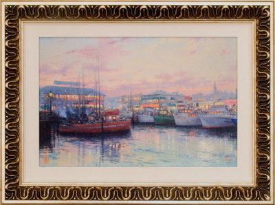 Fisherman's Wharf by Thomas Kinkade Pricing Limited Edition Print image