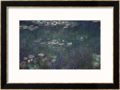 Waterlilies: Green Reflections, 1914-18 (Central Section) by Claude Monet Pricing Limited Edition Print image