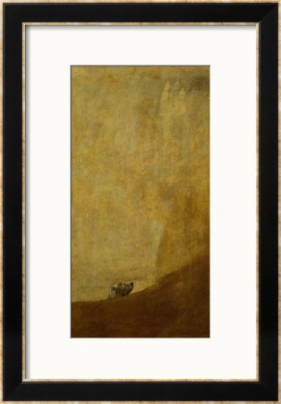 Dog, Half Submerged, On Of The Black Paintings From The Quinta Del Sordo, Goya's House, 1819-1823 by Francisco De Goya Pricing Limited Edition Print image