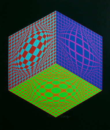 Tri-Dragg by Victor Vasarely Pricing Limited Edition Print image