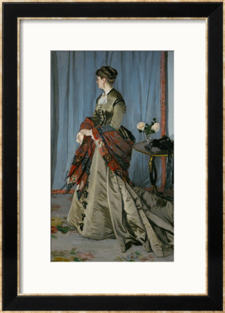 Mme. Louis Joachim Gaudibert (1846-1877), Wife Of A Businessman From Le Havre, 1868 by Claude Monet Pricing Limited Edition Print image