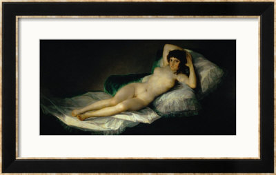 The Nude Maja, Circa 1800 by Francisco De Goya Pricing Limited Edition Print image