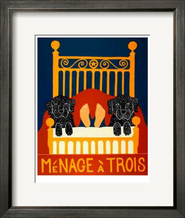 Menage A Trois Ii by Stephen Huneck Pricing Limited Edition Print image