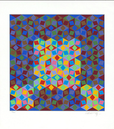 Diam Viii, C.1988 by Victor Vasarely Pricing Limited Edition Print image