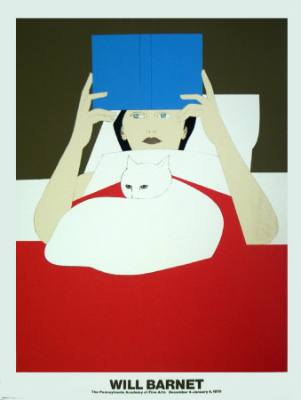 Woman Reading, 1970 by Will Barnet Pricing Limited Edition Print image
